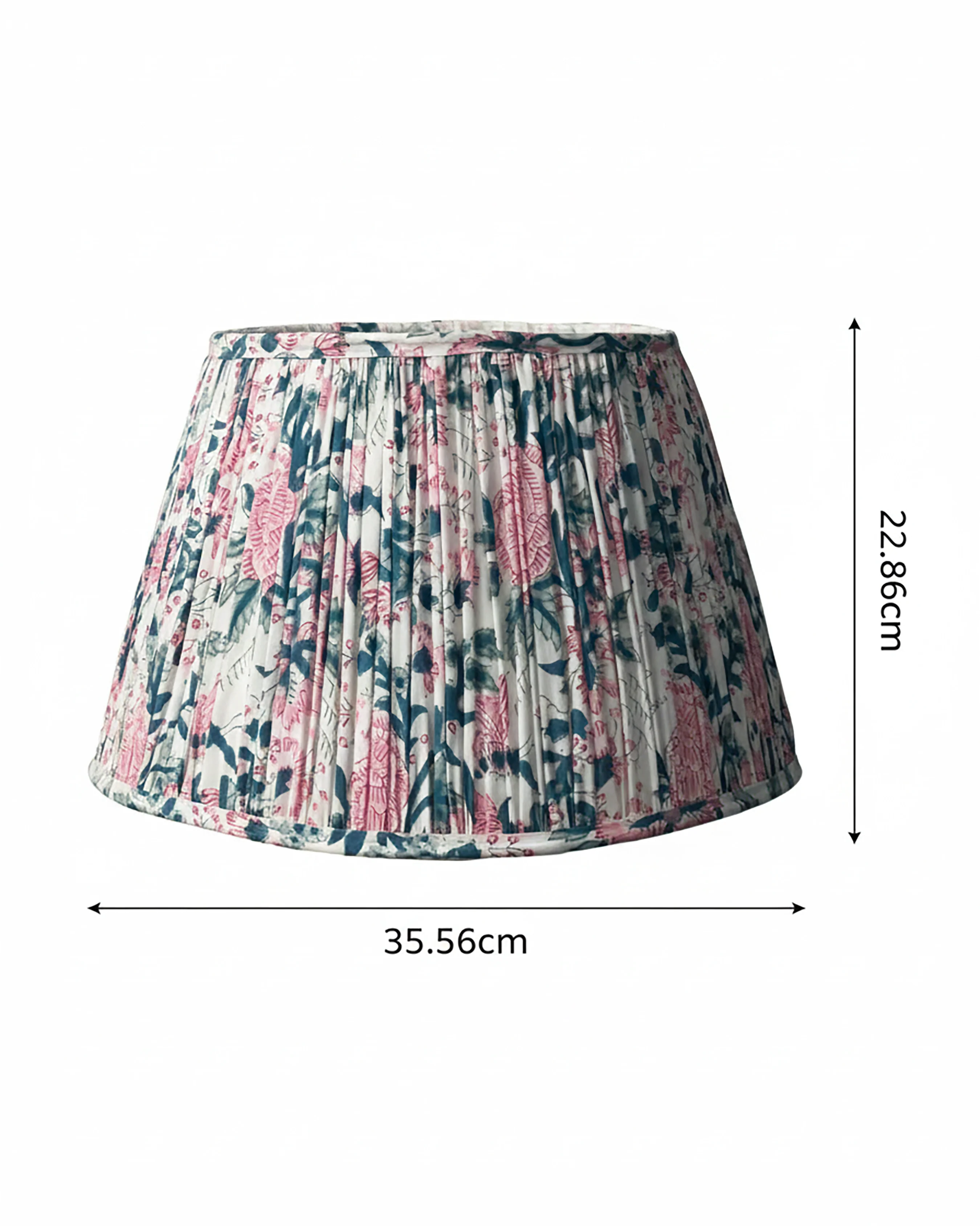 Summer Pink Handblock Circular Lampshade - Image 11