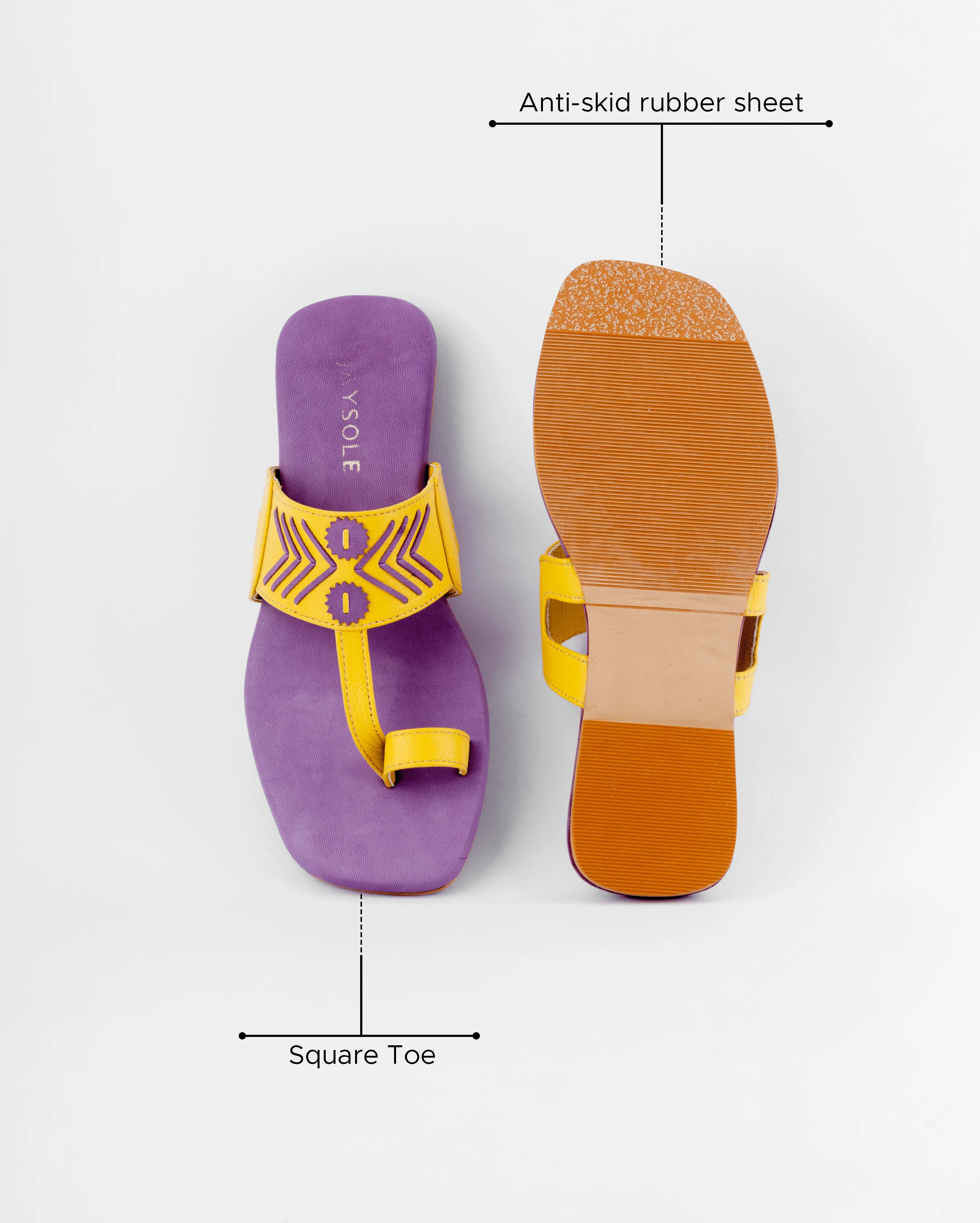 Thistle Yellow Kolha Flats - Image 6