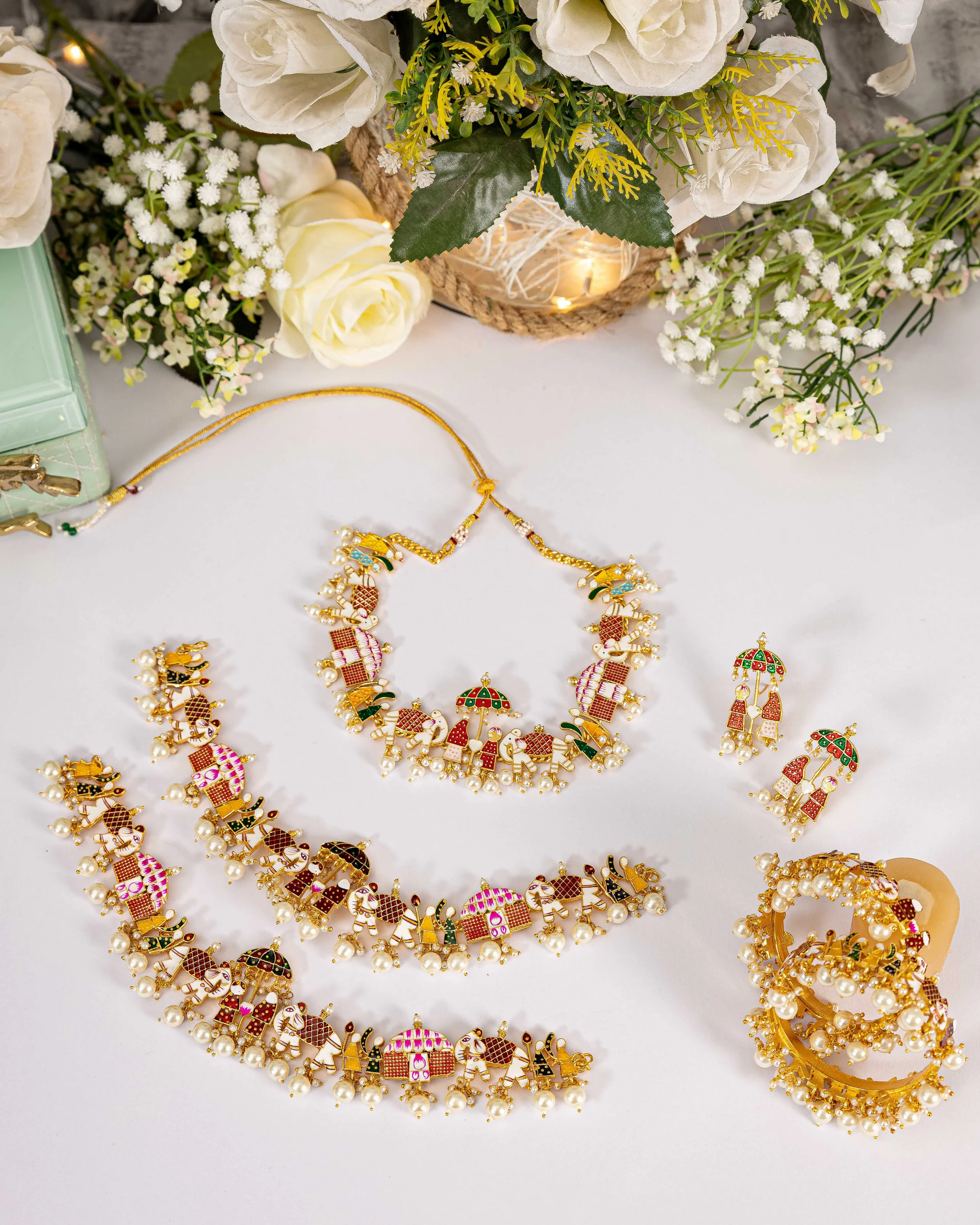 Tribal Style Handcrafted Necklace Set - Image 2
