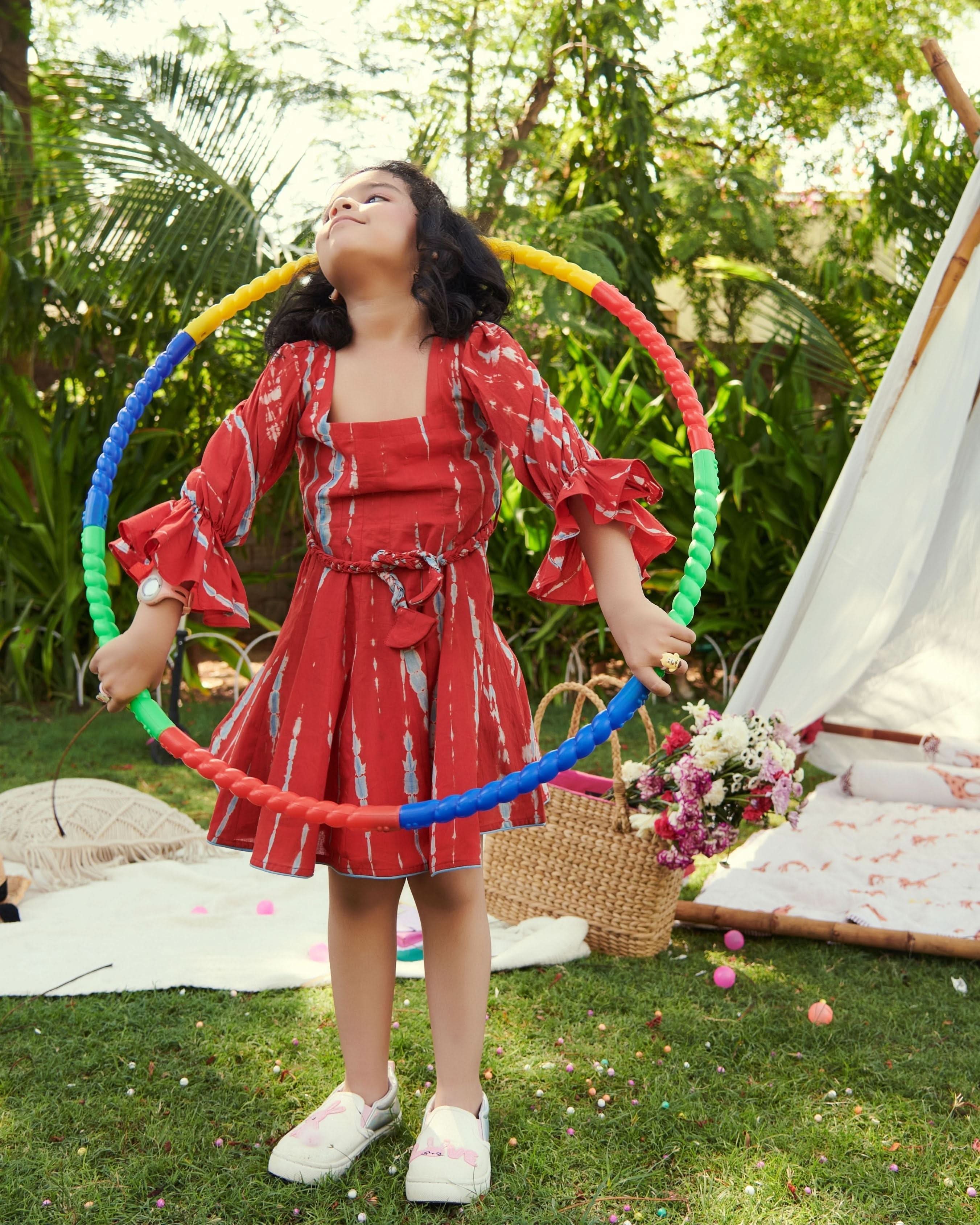 Trinket Tie & Dye Cotton Dress - Image 2