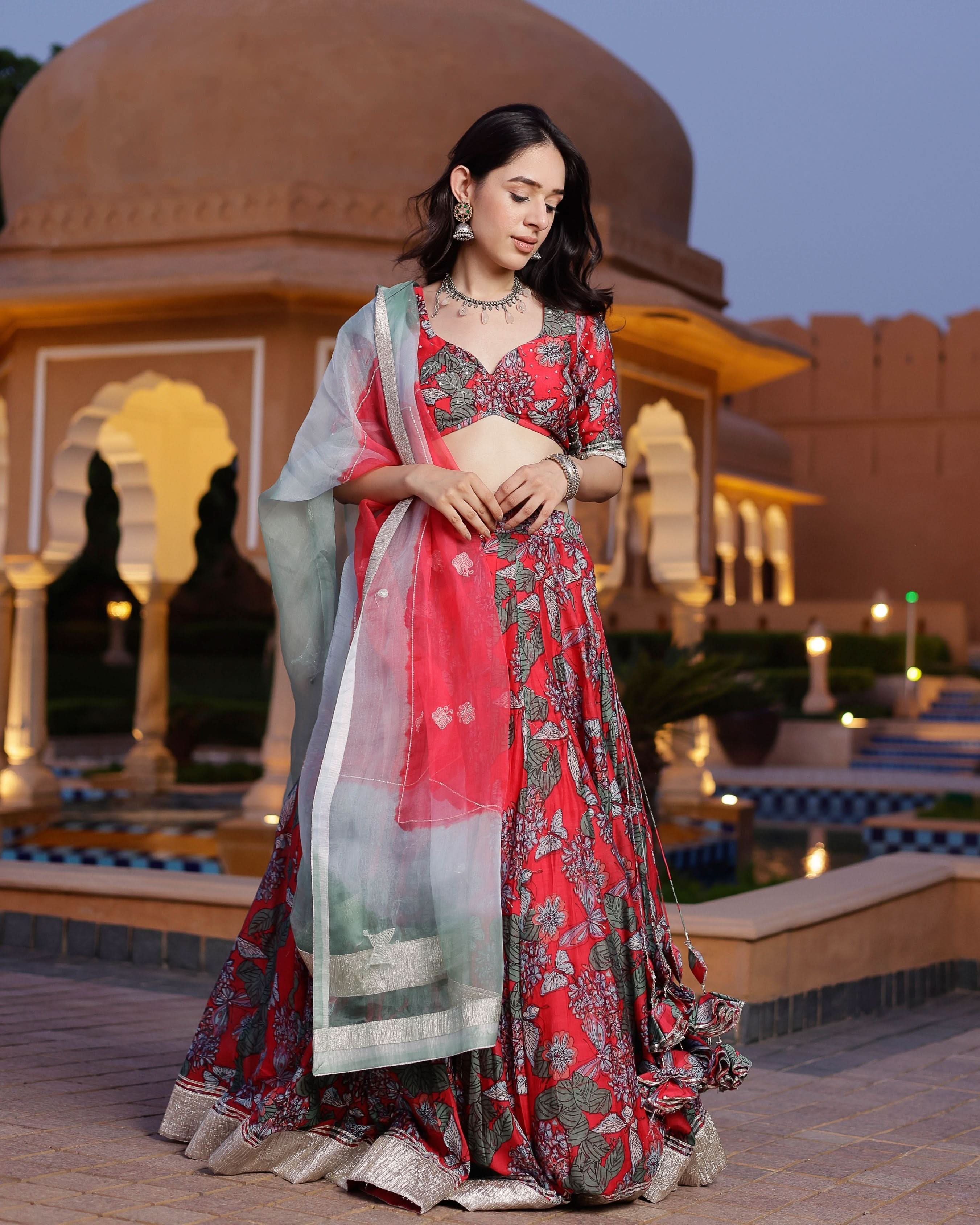 Vaani Chanderi Lehenga Set - Image 4