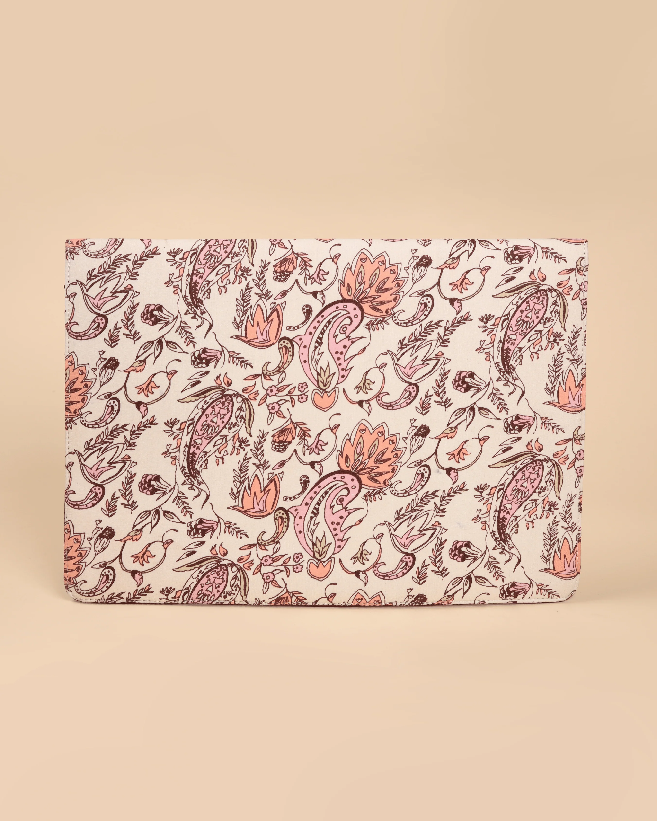 White Diamond Handblock Laptop Sleeve - Image 2